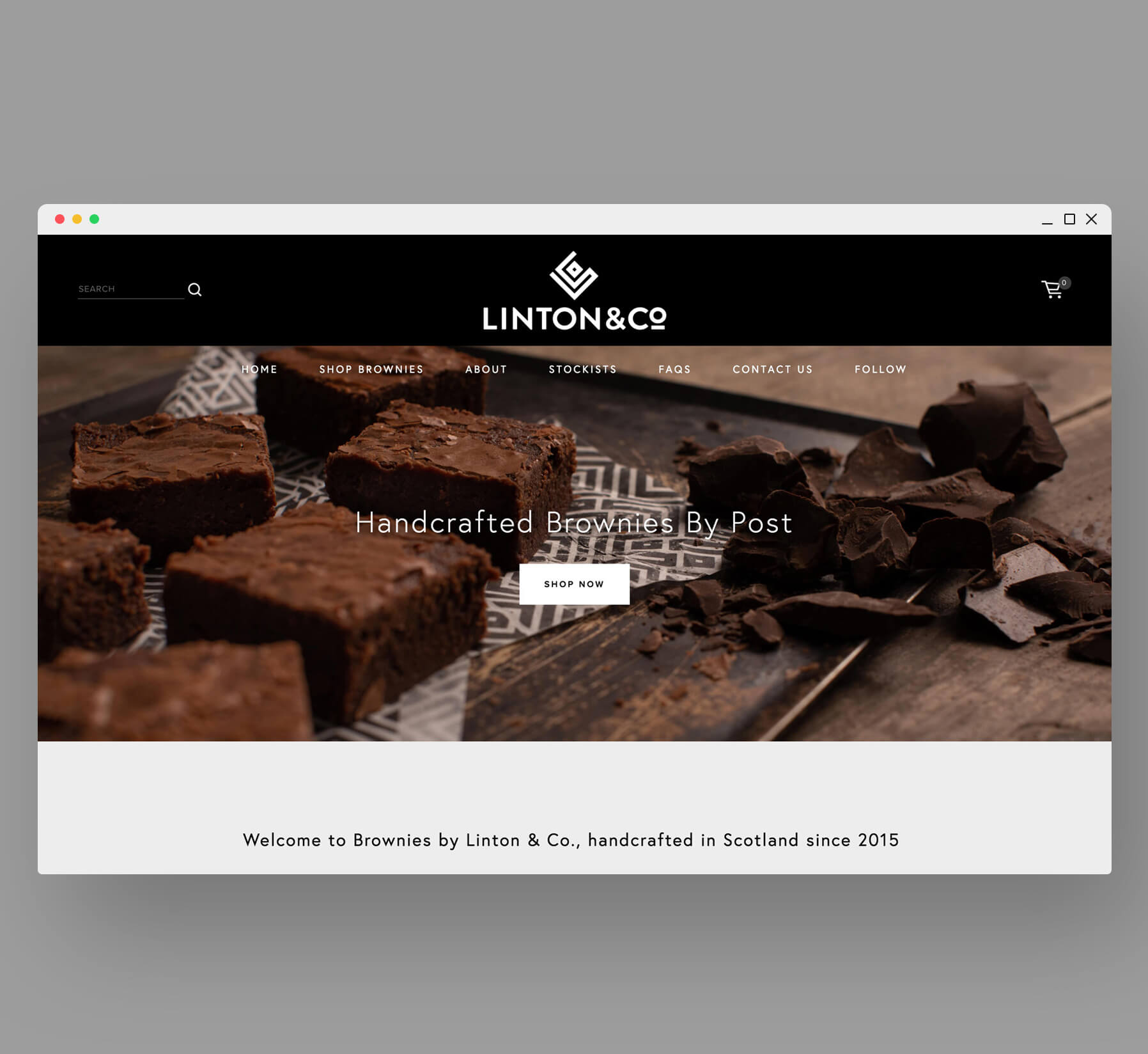 Linton and co brownie website